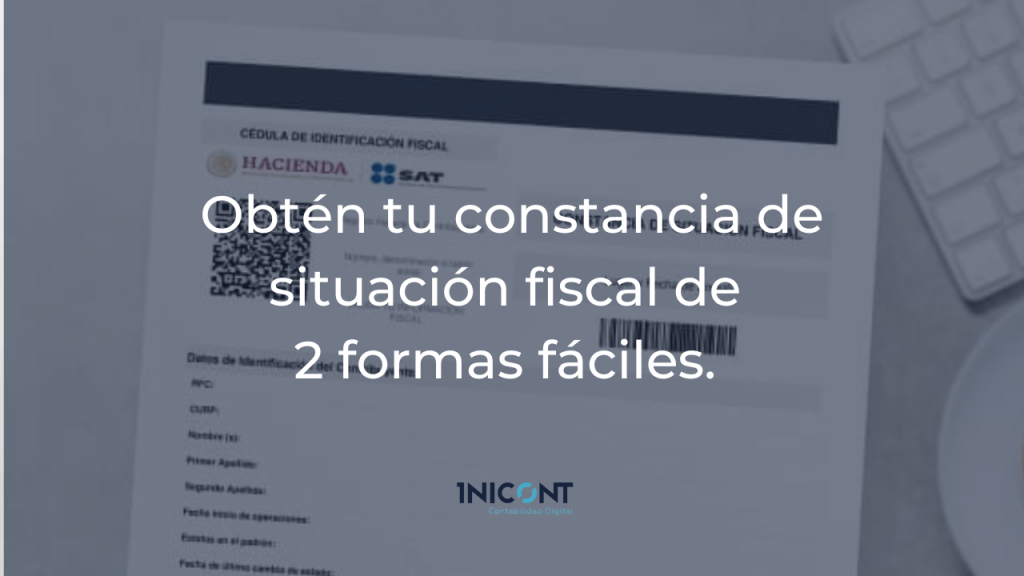 Constancia de situación fiscal