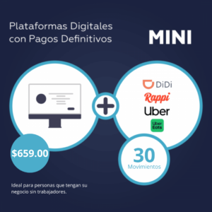 Plataformas digitales con pagos definitivos - MINI
